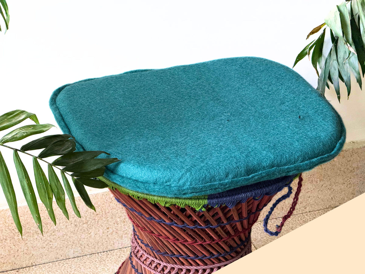 Set of 3  Handmade Felt Wool Chair Pad – Soft Seat Cushion