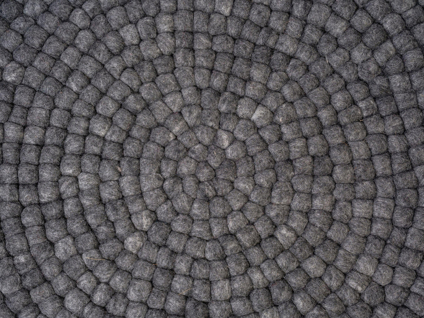 Handmade Wool Felt Ball Rug – Round Carpet, Eco-Friendly Nursery Decor, Boho Home Mat