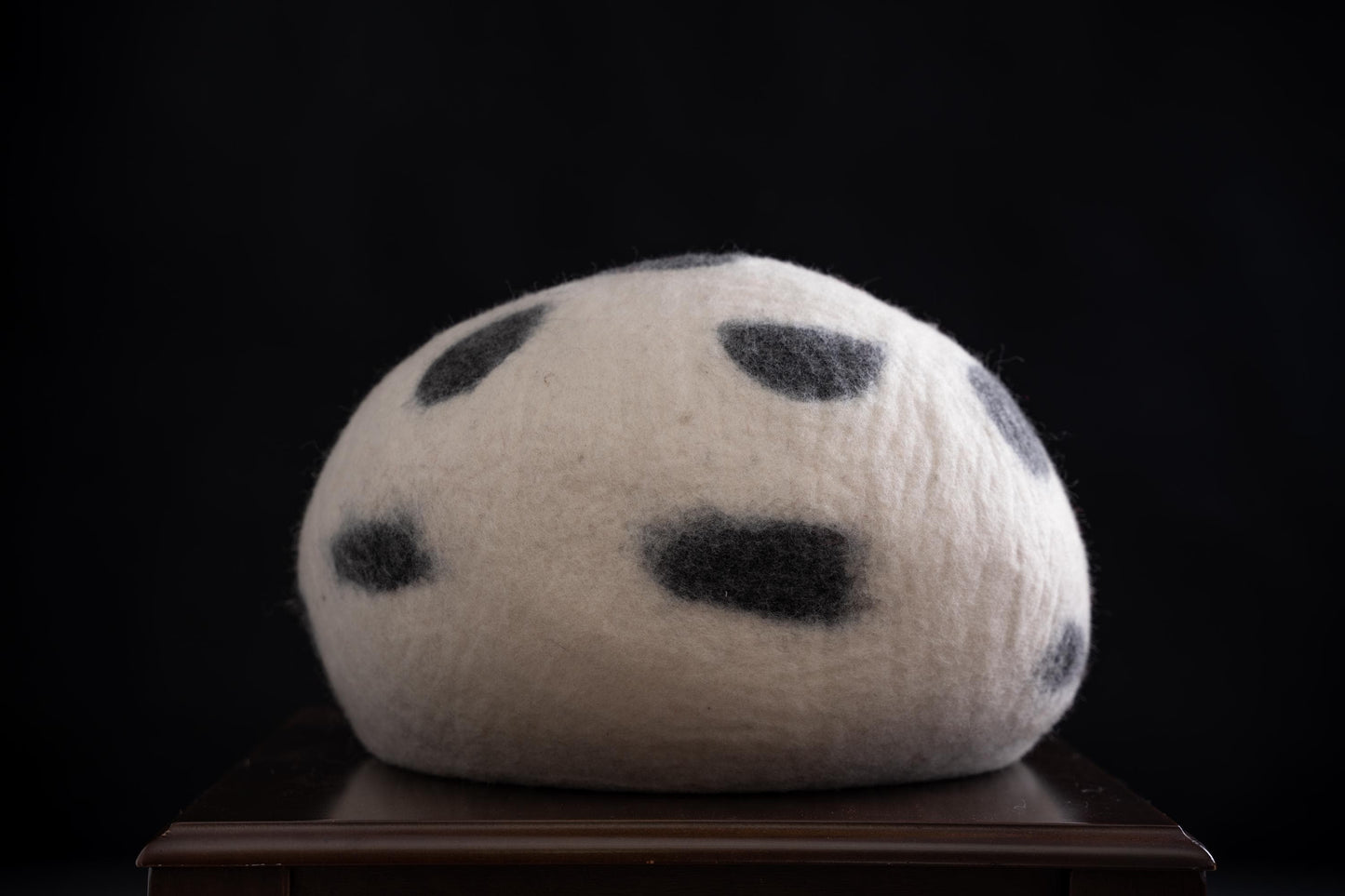 Handmade Felt Cat Cave Bed – Natural Wool Pet Pod – Eco-Friendly Cozy House